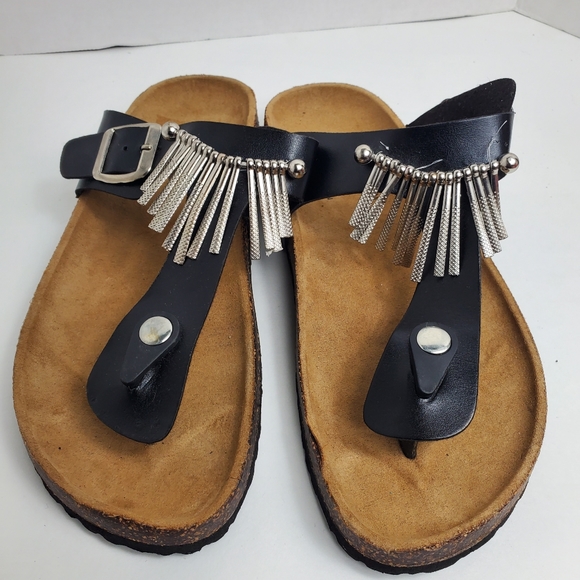 BU Collection Sandals Black - Picture 1 of 6